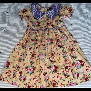 Pre~Loved Mustard Pie Girls Dress Size 7